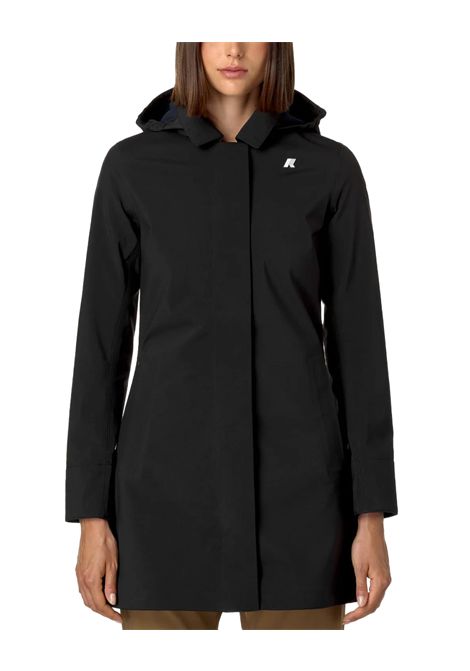 Giubbino K-WAY donna MATHY BONDED K2148BW Nero l'evoluzione del classico trench  innovativo tessuto a 3 strati slim fit K-WAY | Giubbini | K2148BWA3C