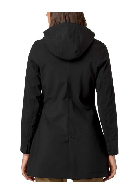 Giubbino K-WAY donna MATHY BONDED K2148BW Nero l'evoluzione del classico trench  innovativo tessuto a 3 strati slim fit K-WAY | Giubbini | K2148BWA3C