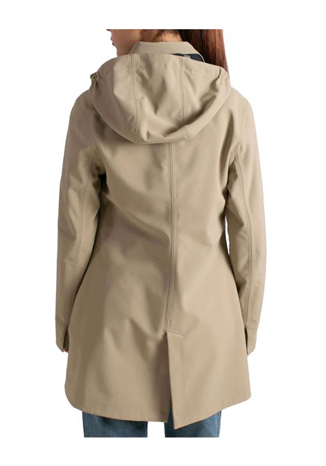 Giubbino K-WAY donna MATHY BONDED K2148BW Beige l'evoluzione del classico trench innovativo tessuto a 3 strati slim fit K-WAY | Giubbini | K2148BWB3B