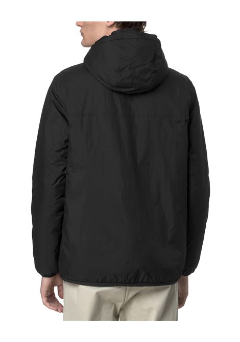 Giubbino K-WAY uomo LE VRAI 4.0 CLAUDE ORSETTO K21515W Nero  nylon ripstop riciclato cappuccio chiusura con zip K-WAY | Giubbini | K21515WUSY