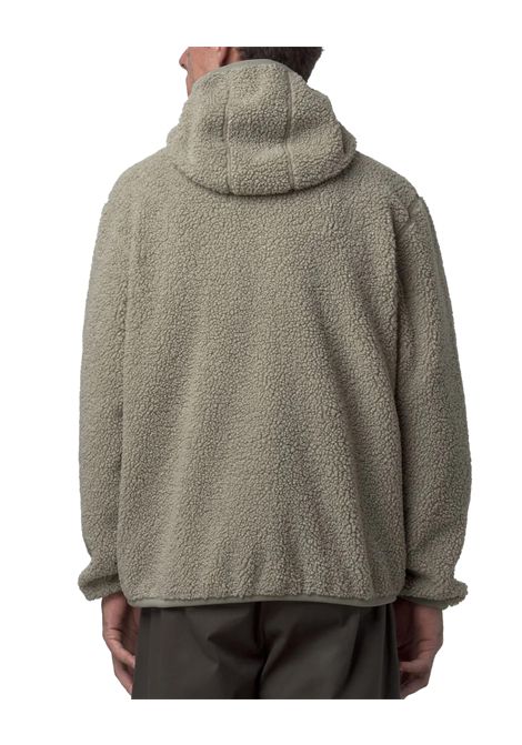 Felpa K-WAY uomo JACK SHERPA POLAR REVERSIBLE K3132NW Beige vestibilità regolare cappuccio con nastro elastico chiusura con zip K-WAY | Felpe | K3132NWB35