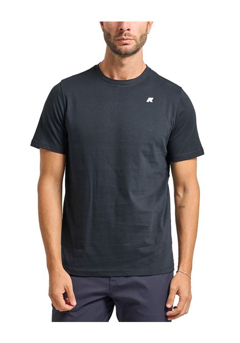 T-shirt K-WAY uomo K3136RW Nera vestibilità regular fit girocollo silhouette clean logo discreto sul petto K-WAY | T-shirt | K3136RWUSY