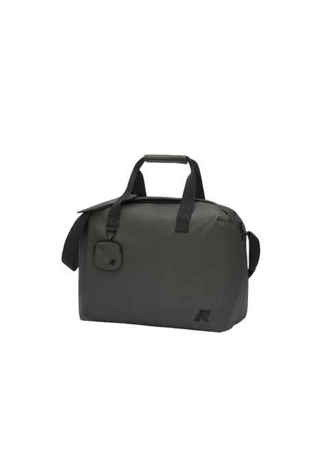 Borsone K-WAY donna Sirius Green Blackish K4136RW Verde nylon resistente tracolla regolavile cerniera tasche K-WAY | Borsoni | K4136RWWMR