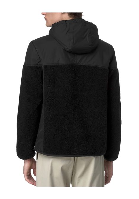 Giubbino K-WAY uomo SAMSON 4.0 ORSETTO K5122SW Nero imbottitura leggera PrimaLoft cappuccio regolabile zip frontale con pattina antivento polsini elasticizzati K-WAY | Giubbini | K5122SWUSY