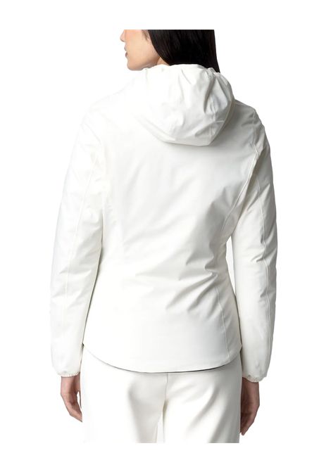Giubbino K-WAY donna LILY ST WARM REVERSIBLE K6128TW Bianco/Nero design reversibile un lato poliestere elasticizzato impermeabile  traspirante un lato antivento imbottitura ovatta cuciture termonastrate K-WAY | Giubbini | K6128TWALF
