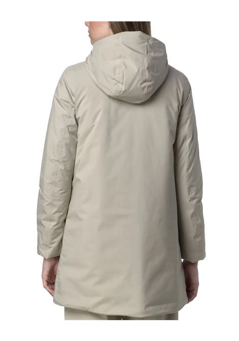 Giubbino K-WAY donna SOPHIE SOFT TOUCH MARMOTTA K71326W Beige design slim resistenza acqua cappuccio regolabile vestibilità slim K-WAY | Giubbini | K71326WB2X