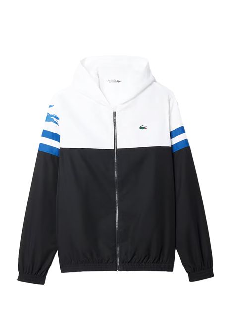 Giacca Lacoste uomo BH4776 Nera blu azzurro bianco taffetà a rombi tasche coccodrillo LACOSTE | Giacche | BH47767LI