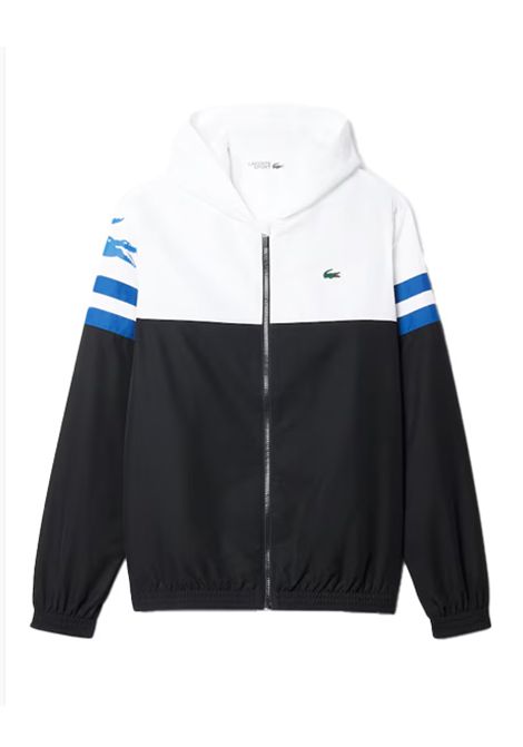 Giacca Lacoste uomo BH4776 Nera blu azzurro bianco taffetà a rombi tasche coccodrillo LACOSTE | Giacche | BH47767LI