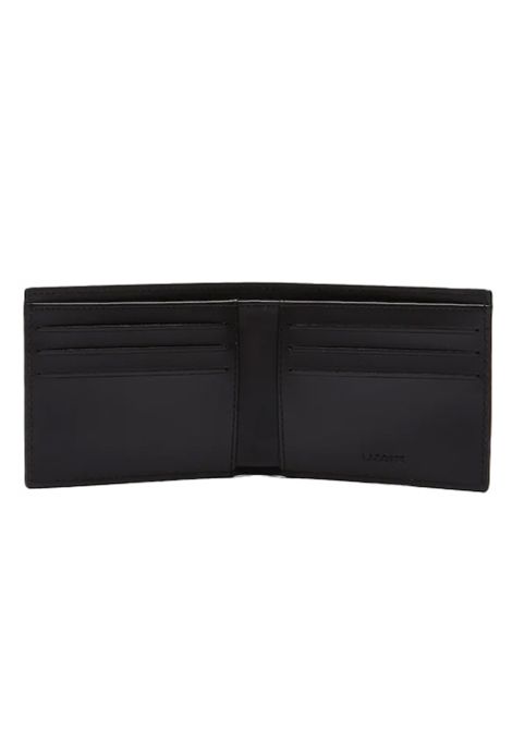 Portafoglio Lacoste uomo The Blend NH3697LX Nero sei tasche scomparto coccodrillo pvc LACOSTE | Portafogli | NH3697LXH45