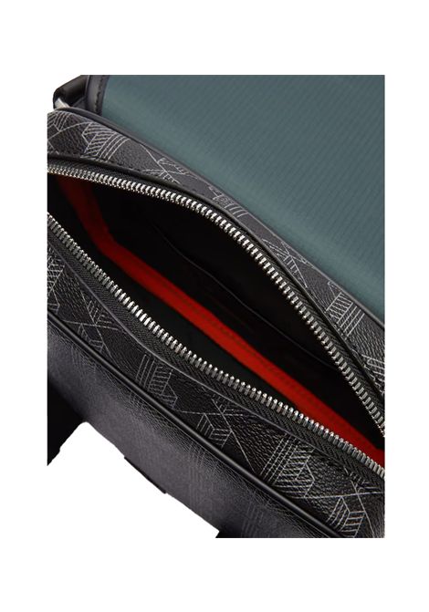 Borsa Lacoste uomo The Blend NH3787LX Nera tracolla regolabile patta con clip monogramma all over tasca interna LACOSTE | Borse | NH3787LXH45