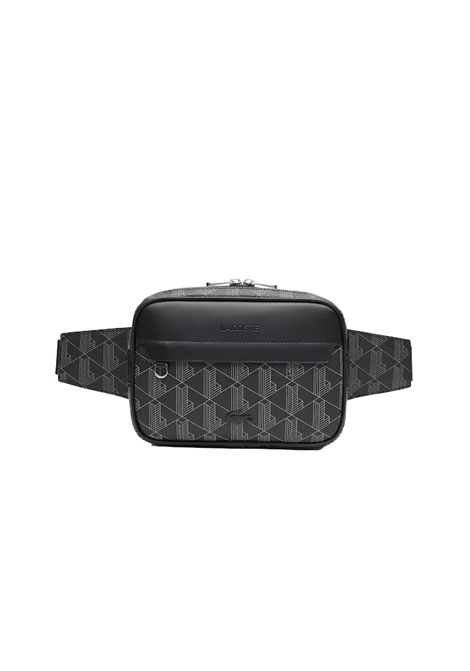 Marsupio Lacoste uomoThe Blend NH4004LX Nero manico regolabile monogramma stampato pvc LACOSTE | Marsaupi | NH4004LXH45