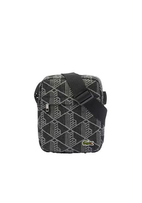 Borsa Lacoste uomo NU4869NZ Nero cinghia regolabile borsa a tracolla verticale cotone jacquard LACOSTE | NU4869NZR33