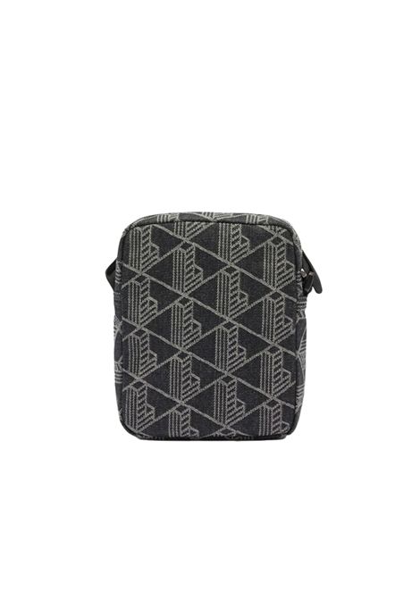 Borsa Lacoste uomo NU4869NZ Nero cinghia regolabile borsa a tracolla verticale cotone jacquard LACOSTE | Borse | NU4869NZR33