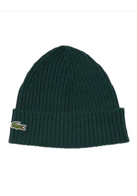 Cappello LACOSTE RB001 Verde lana risvolto coccodrillo LACOSTE | Cappelli | RB001YZP