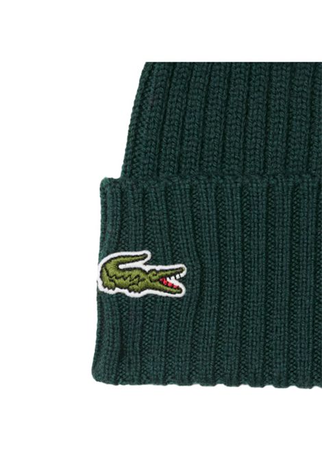 Cappello LACOSTE RB001 Verde lana risvolto coccodrillo LACOSTE | Cappelli | RB001YZP