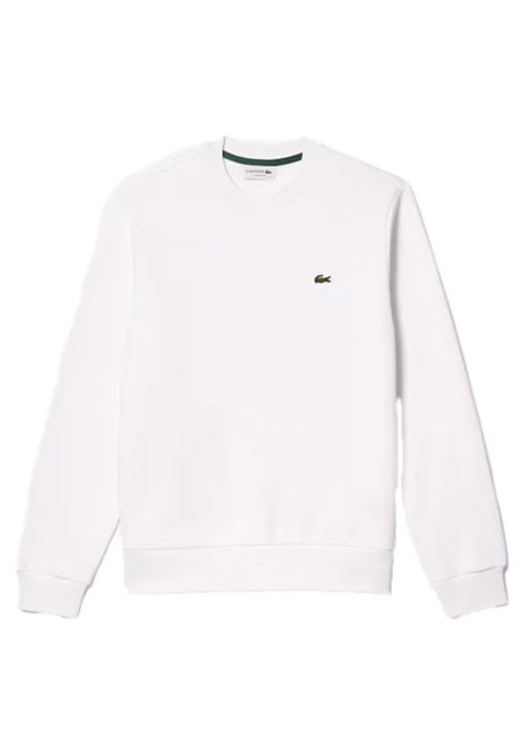Felpa Lacoste uomo SH9608 Bianca collo alto taglio classico LACOSTE | Felpe | SH9608001