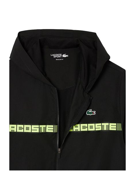 Tuta Lacoste uomo WH4757 Nero riga centrale con logo e bordi a contrasto LACOSTE | Tute | WH4757031