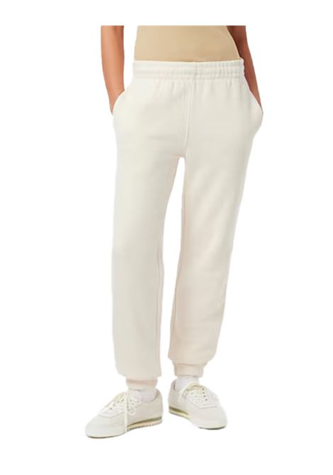 Pantalone Lacoste donna XF035300 Beige cotone coulisse marchio lacoste coccodrillo LACOSTE | XF035300XFJ