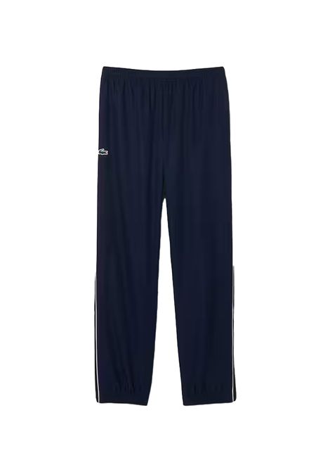 Pantalone Lacoste uomo XH4778 Blu taffetà a rombi leggero coccodrillo stampato LACOSTE | Pantaloni | XH4778166