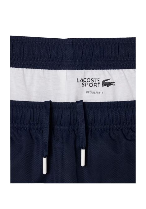 Pantalone Lacoste uomo XH4778 Blu taffetà a rombi leggero coccodrillo stampato LACOSTE | Pantaloni | XH4778166