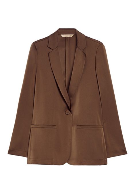 Blazer Pennyblack Tana donna 2521046132200 Marrone tinta unita monopetto bottone tasche PENNYBLACK | Blazer | 2521046132200007