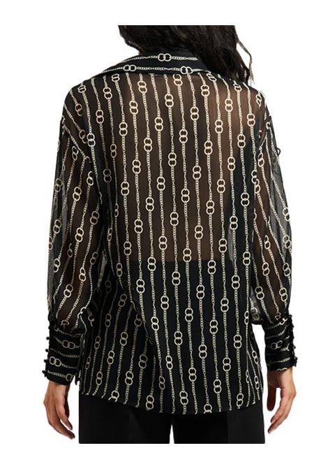 Camicia Pennyblack Xavier donna 2521116163200 Nera semitrasparente maniche lunghe bottoni PENNYBLACK | Camicie | 2521116163200002