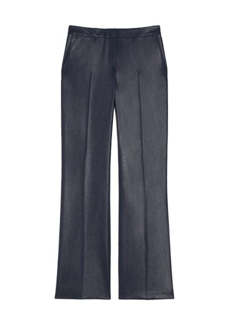 Pantalone Pennyblack Agio donna 2521136112200 Blu effetto laminato vita regolare tasche alla francese PENNYBLACK | Pantaloni | 2521136112200002