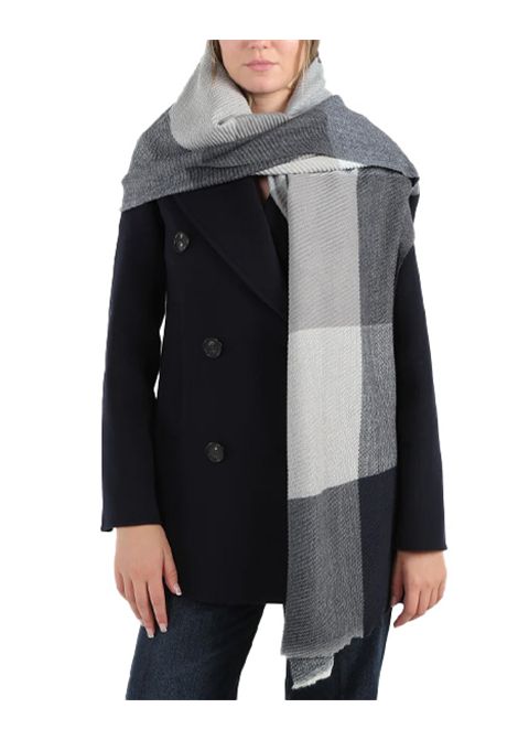 Stola Pennyblack Baita donna 2521546055270 Blu quadri micro plissè PENNYBLACK | Stole | 2521546055270004