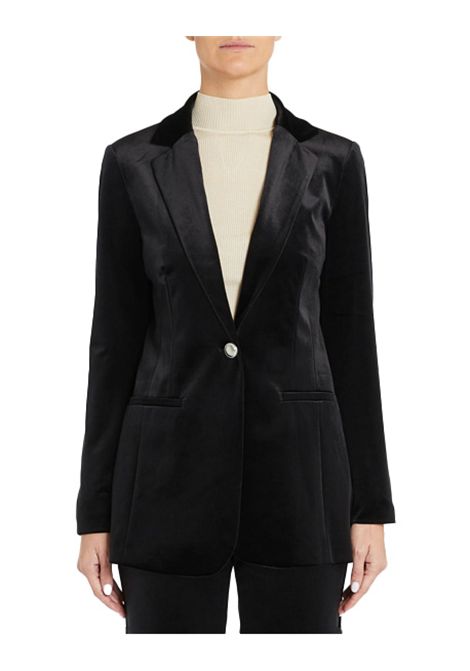 Blazer Pennyblack Lucia donna 2521916012200 nero jersey monopetto slim bottone PENNYBLACK | Giacche | 2521916012200003
