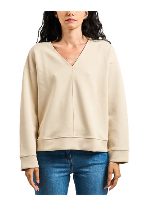 Maglia Pennyblack Fantasy donna 2521976026270 beige manica lunga scollo a v giro sceso PENNYBLACK | 2521976026270005