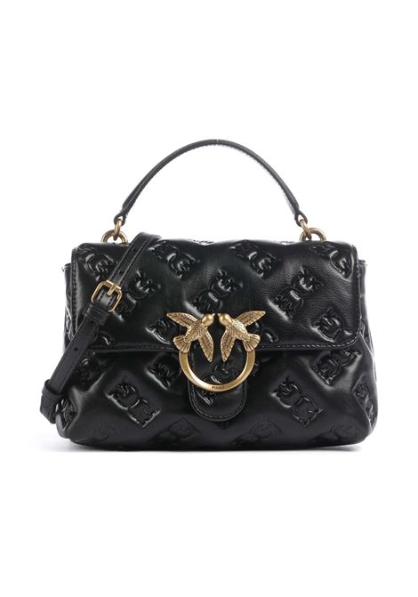 Borsa Pinko donna 100044A2JXZ99Q Mini Love Lady Puff in nappa logata Nera PINKO | Borse | 100044A2JXZ99Q