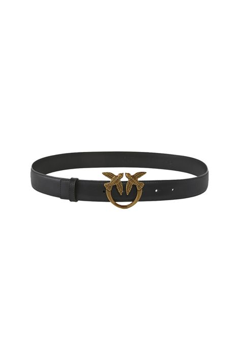 Cintura Pinko donna 100125A0F1Z99Q Love berry h3 belt Nera PINKO | Cinture | 100125A0F1Z99Q