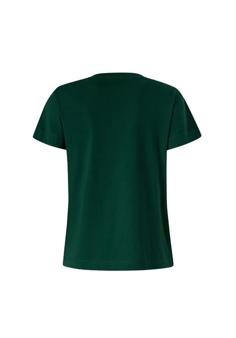 T-shirt Pinko donna 100373A2RE Verde stampa logo jersey di cotone lettering stampato PINKO | T-shirt | 100373A2REX19