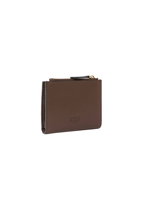 Portafoglio Pinko donna 103610A0F1L74Q Classic Flat Love Bag Simply Testa di moro PINKO | Portafogli | 103610A0F1L74Q