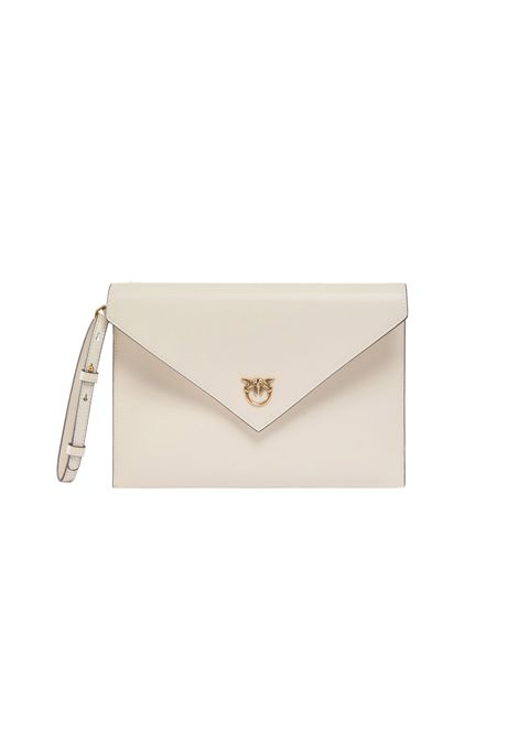 Borsa Pinko donna 104820A0F1Z14Q Flat Purse Handle Avorio PINKO | Borse | 104820A0F1Z14Q