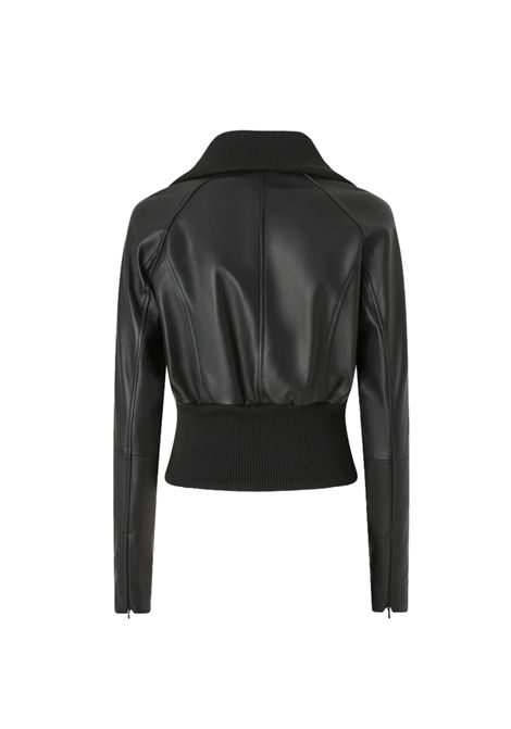 Giubbino Pinko donna 105470A2P0Z99 Gruviera  Nero Pelle PINKO | Giubbini | 105470A2P0Z99
