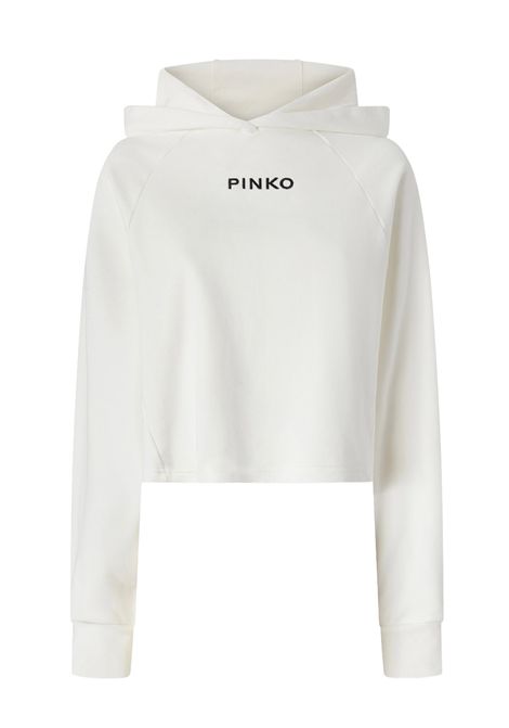 Felpa Pinko donna 105726A2URZ05 Mediocre Bianca PINKO | Felpe | 105726A2URZ05