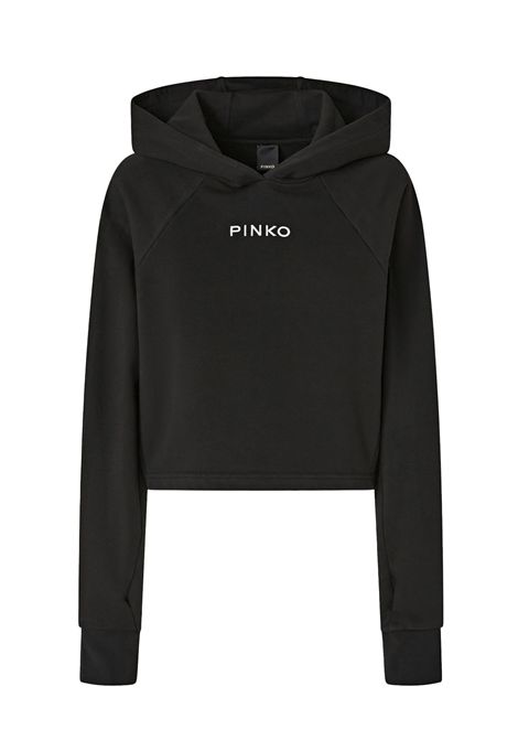Felpa Pinko donna 105726A2URZ99 Mediocre Nera PINKO | Felpe | 105726A2URZ99