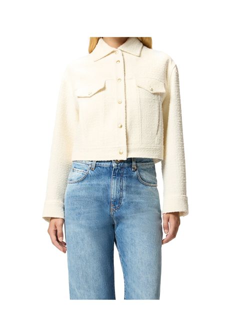 Giubbino Pinko donna 105819A2VJZ05 Gelato Panna Bouclé PINKO | Giubbino | 105819A2VJZ05