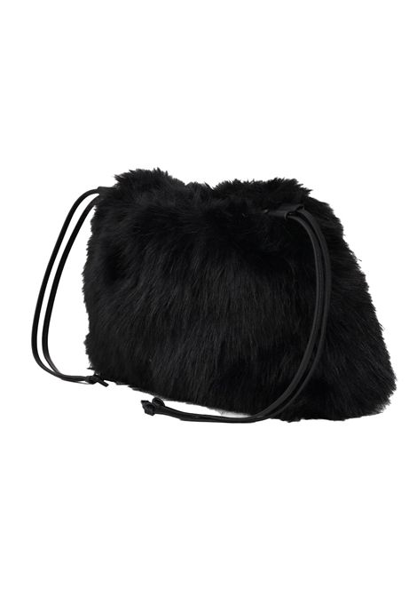Borsa Pinko donna 105909A2VZZ99Q Maxi Clutch in eco pelliccia Nera PINKO | Borse | 105909A2VZZ99Q
