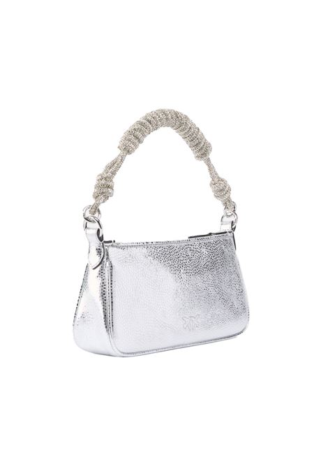 Borsa Pinko donna 105915A2WDZZFN Haòf Moon Baguette Mini argentata PINKO | Borse | 105915A2WDZZFN