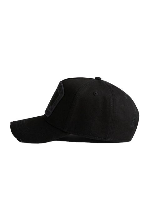 Cappello Dsquared2 uomo BCM401105C00001M436 nero canada flag DSQUARED2 | Cappelli | BCM401105C00001M436