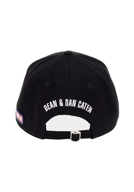 Cappello Dsquared2 uomo BCM044005C000012124 nero patch DSQUARED2 | Cappelli | BCM044005C000012124