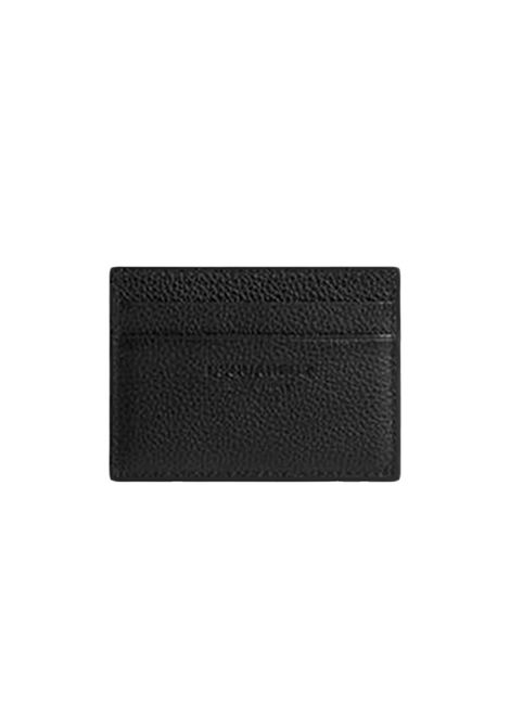 Portacarte Dsquared2 uomo CCM001525103888 Nero pelle martellata lettering DSQUARED2 | Portacarte | CCM0015251038882124