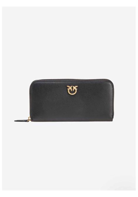 Portafoglio zip-around in pelle PINKO | Portafogli | 100250A0F1Z99Q