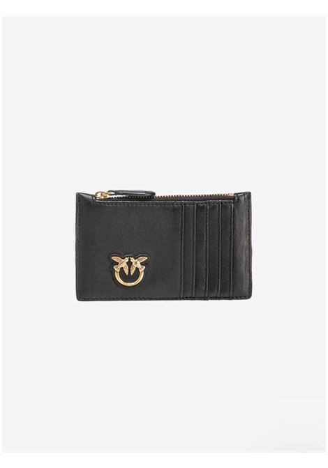 Porta carte chevron con zip PINKO | Portacarte | 100251A0GKZ99Q