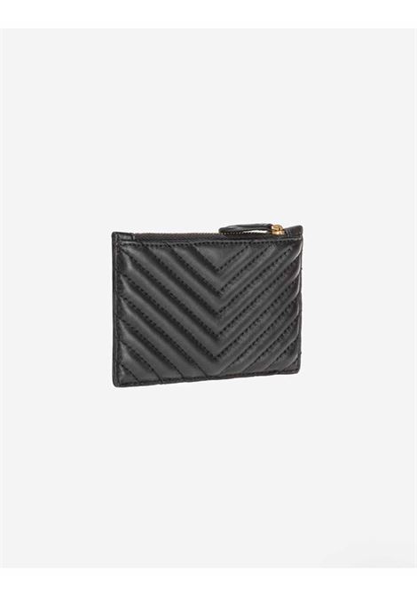 Porta carte chevron con zip PINKO | Portacarte | 100251A0GKZ99Q