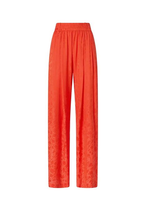 Pantalone Pinko donna 106802A3AN Bedonia arancione jacquard  floreale PINKO | 106802A3ANA99